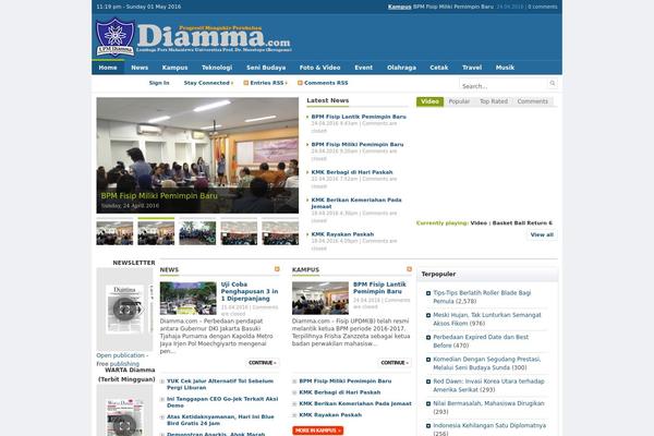 Newsworld theme site design template sample