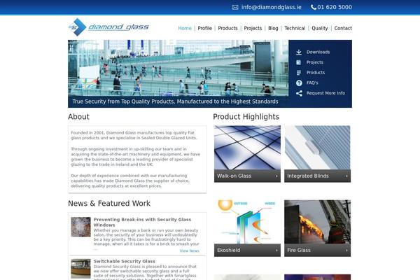 Diamond theme site design template sample