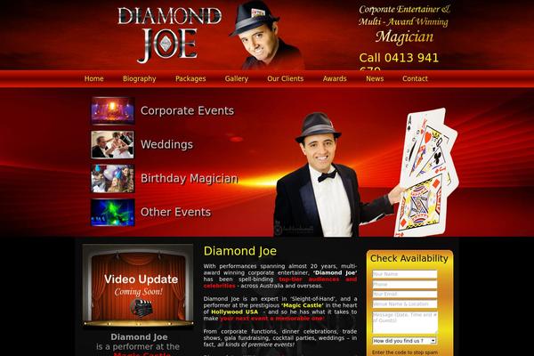 Magic theme site design template sample