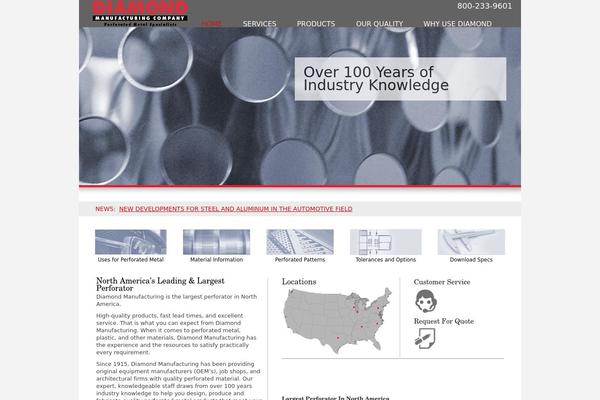 Diamond theme site design template sample