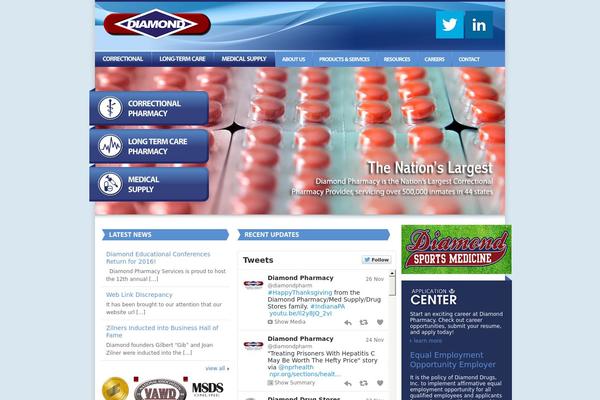 Diamond theme site design template sample