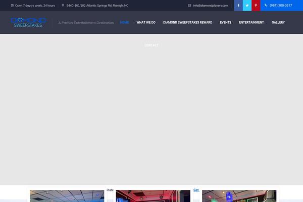 Diamond theme site design template sample