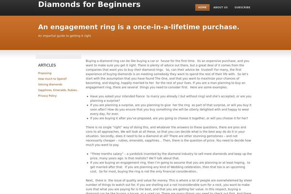 Thesis 1.8 theme site design template sample