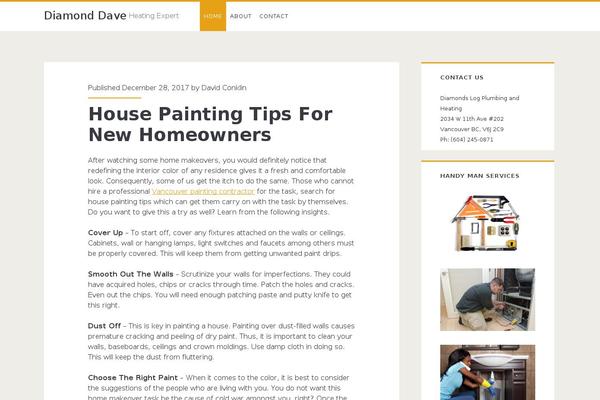 Ignite theme site design template sample