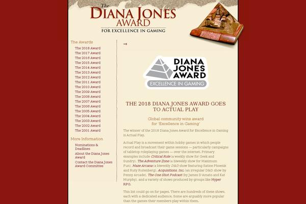 dianajonesaward.org site used Customwptheme