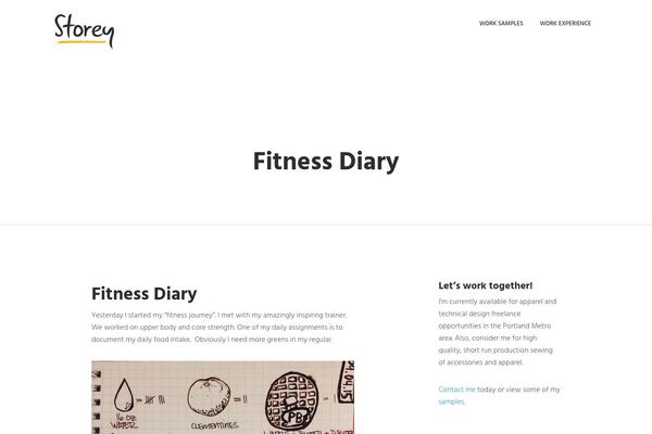 Storey theme site design template sample