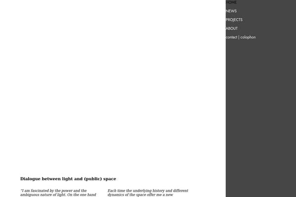 The7 Child theme site design template sample
