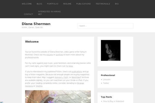Portfolio Press theme site design template sample