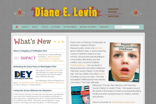 dianeelevin.com site used Suffusion-child