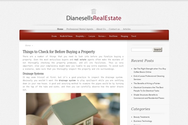 ElegantEstate theme site design template sample