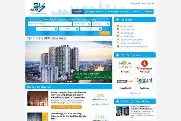 Central theme site design template sample