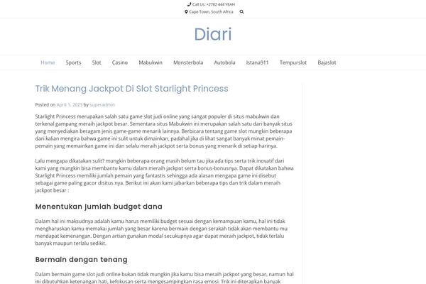 diariodefusiones.com site used Overlay