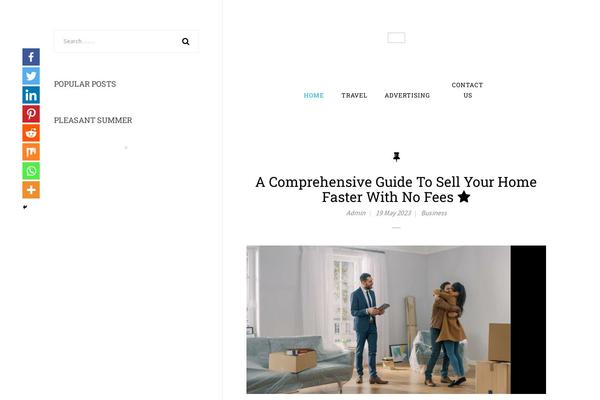 Site using Super Socializer plugin