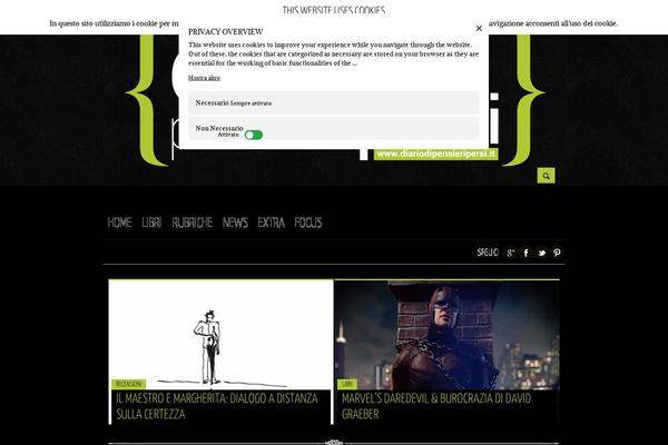 diariodipensieripersi.it site used Newssetter