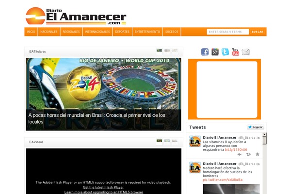 diarioelamanecer.com site used Wp Clear321