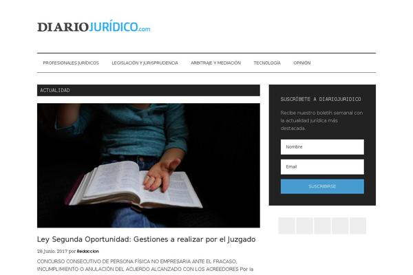 Newsmag Child theme site design template sample