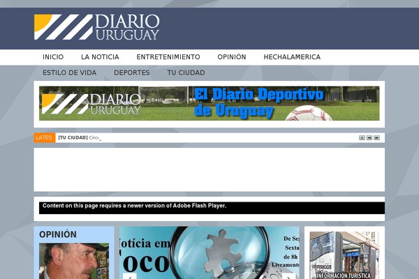 Magazine theme site design template sample
