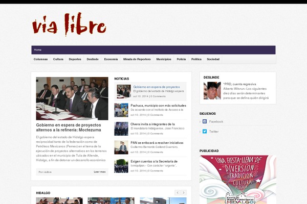 diariovialibre.com.mx site used Magbook