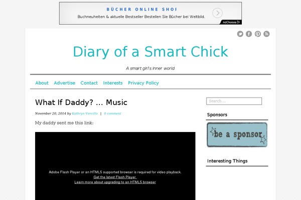 diaryofasmartchick.com site used Mon Cahier