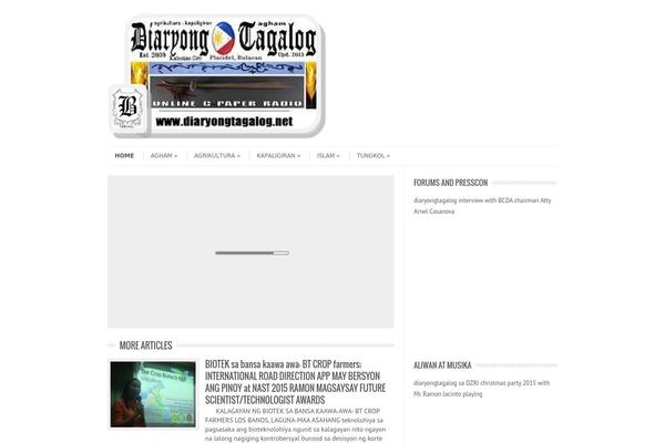 Leaf theme site design template sample