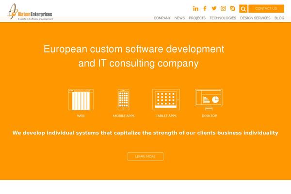 diatomenterprises.com site used Diatom
