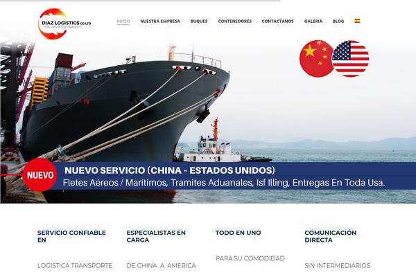 Global Logistics theme site design template sample