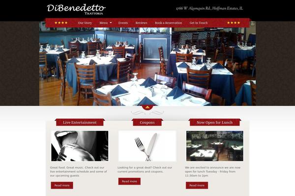 The Restaurant theme site design template sample