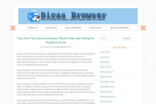 Sugar and Spice theme site design template sample
