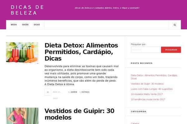 JustWrite theme site design template sample