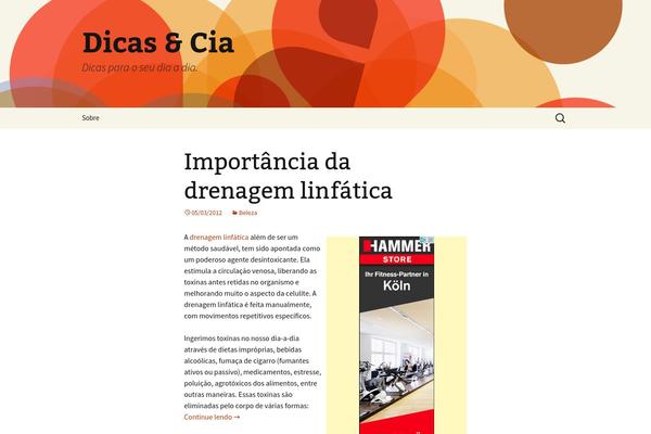 Twenty Thirteen theme site design template sample