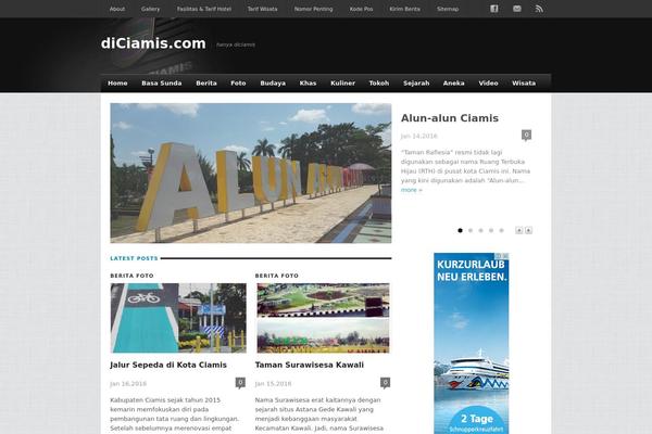 BlackLight theme site design template sample
