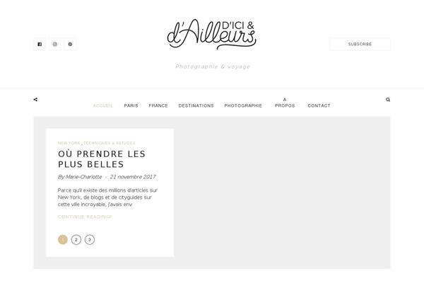 Artmag theme site design template sample
