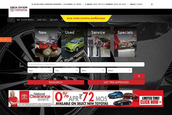 Dealer Inspire theme site design template sample