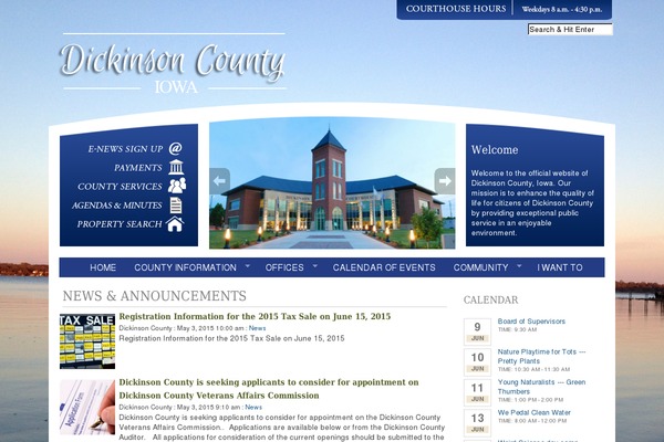 dickinsoncounty theme websites examples