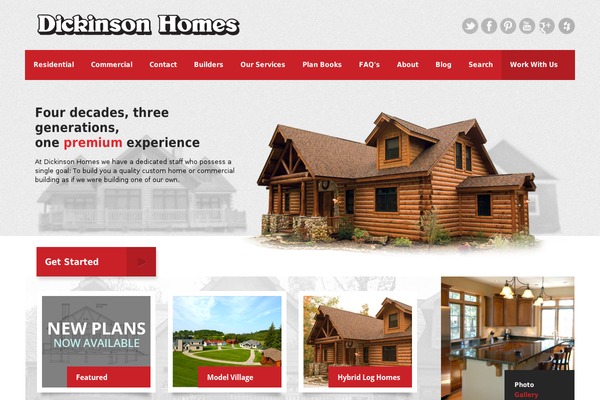dickinson theme websites examples