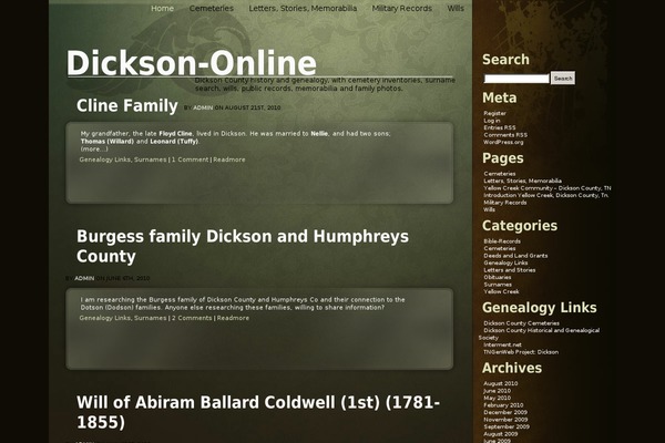 Organic theme site design template sample