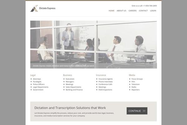 Revolution theme site design template sample
