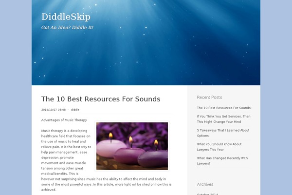 Paradise theme site design template sample