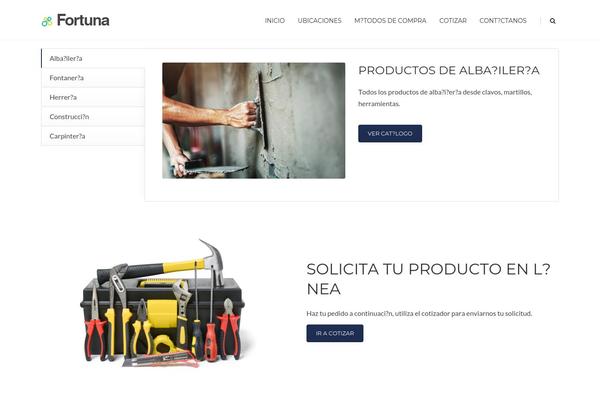 Fortuna theme site design template sample