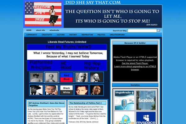 didshesaythat.com site used Tribal-3