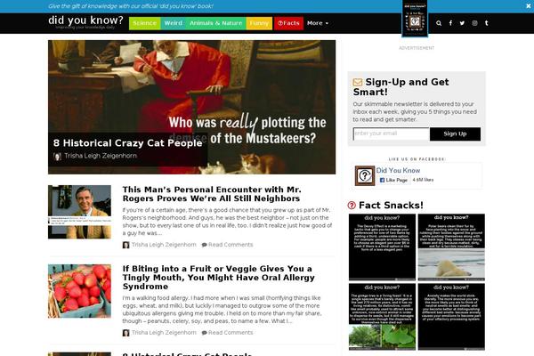 didyouknowarchive.com site used Zenether