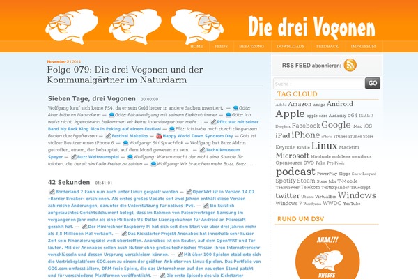 die-drei-vogonen.de site used Trendyorange