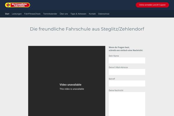 Driving-school theme site design template sample