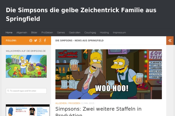 Hueman theme site design template sample