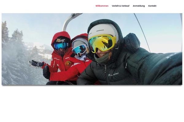Snow-club theme site design template sample