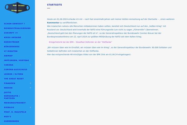 Site using TablePress plugin