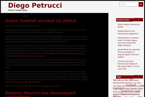 diegopetrucci.com site used Urban Square