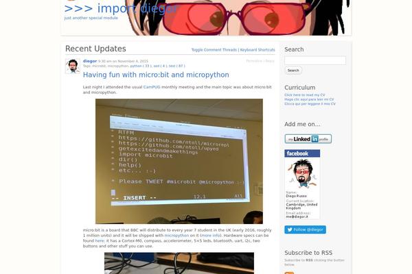 P2 theme site design template sample