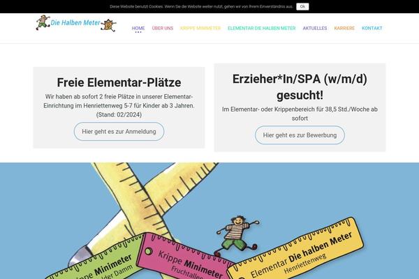 Kinder theme site design template sample