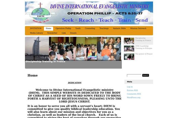 Custom Community theme site design template sample